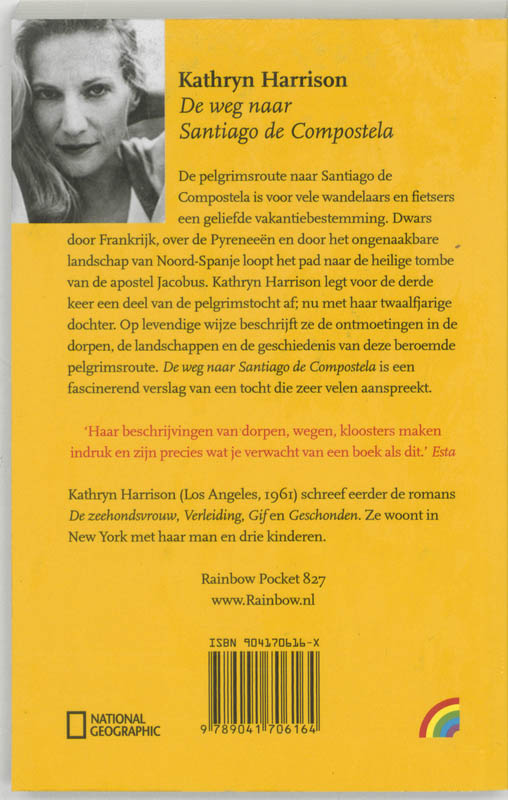 Weg naar Santiago de Compostela / Rainbow pocketboeken / 827 achterkant