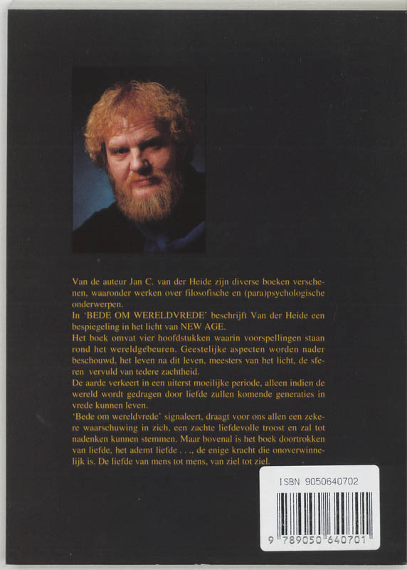 Bede om wereld vrede in het licht van de New Age achterkant