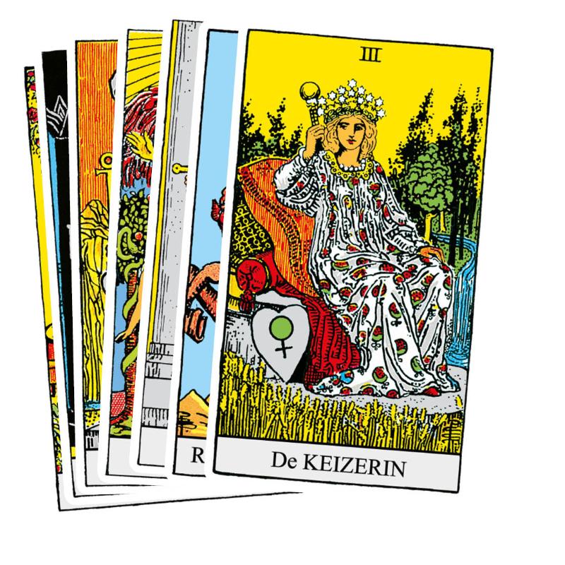 Rider Waite tarot set achterkant