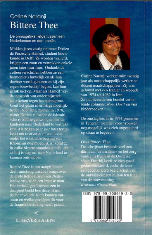 Bittere Thee | Corine Naranji achterkant