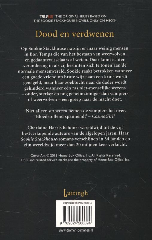 Dood en verdwenen / True blood achterkant