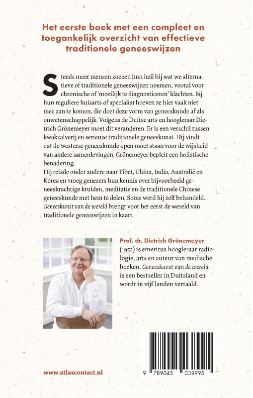 Geneeskunst van de wereld achterkant