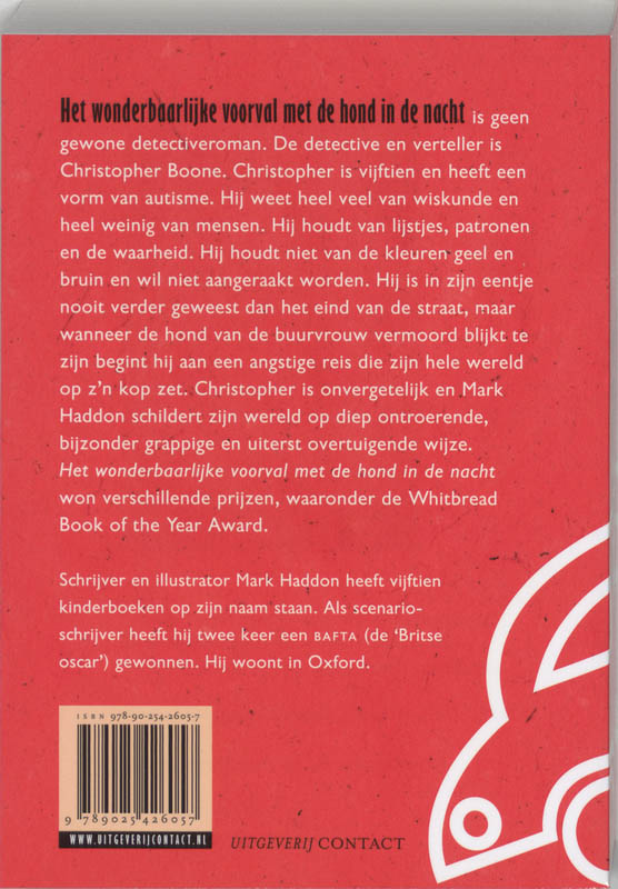 Het wonderbaarlijke voorval met de hond in de nacht achterkant