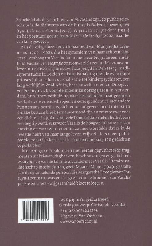 M. Vasalis achterkant