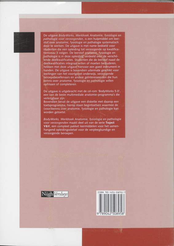 BodyWorks voor verzorgenden / Werkboek / Traject V&V achterkant