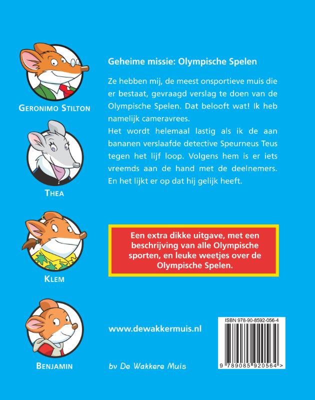 Geheime missie: Olympische Spelen / Geronimo Stilton / 31 achterkant
