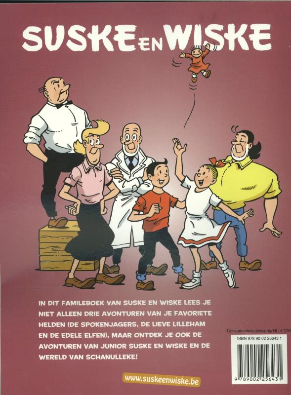 De spokenjagers / Suske en Wiske Familieboek achterkant