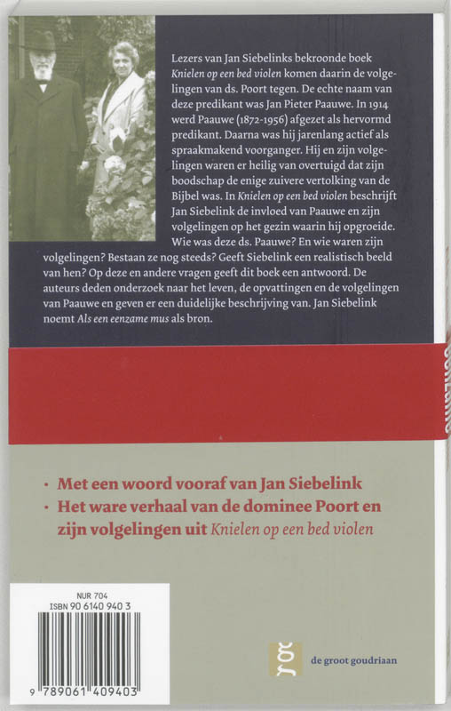 Als Een Eenzame Mus achterkant