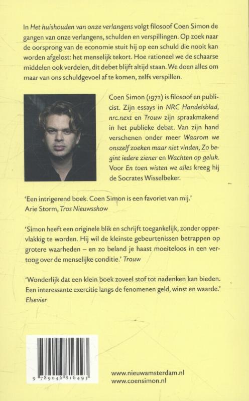 Het huishouden van onze verlangens achterkant