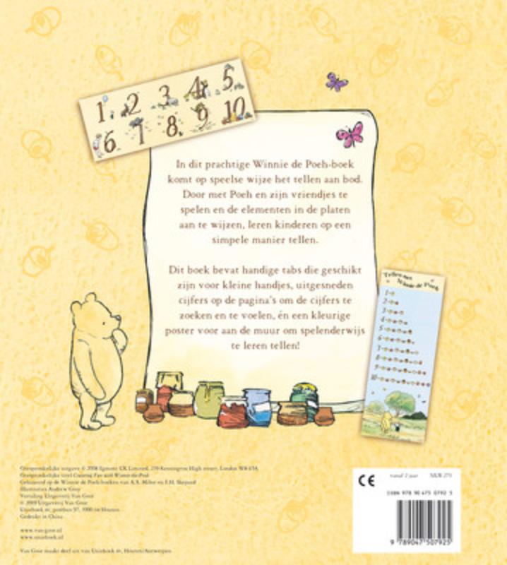 Tellen Met Winnie De Poeh + Tabjes En Wandposter achterkant