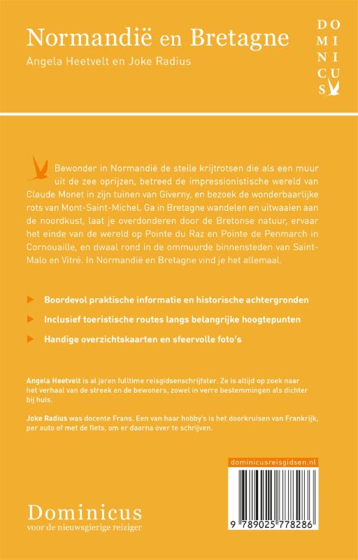 Normandië en Bretagne / Dominicus reisgids achterkant