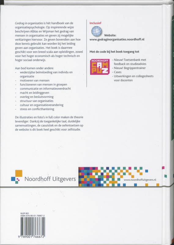 Gedrag in organisaties achterkant