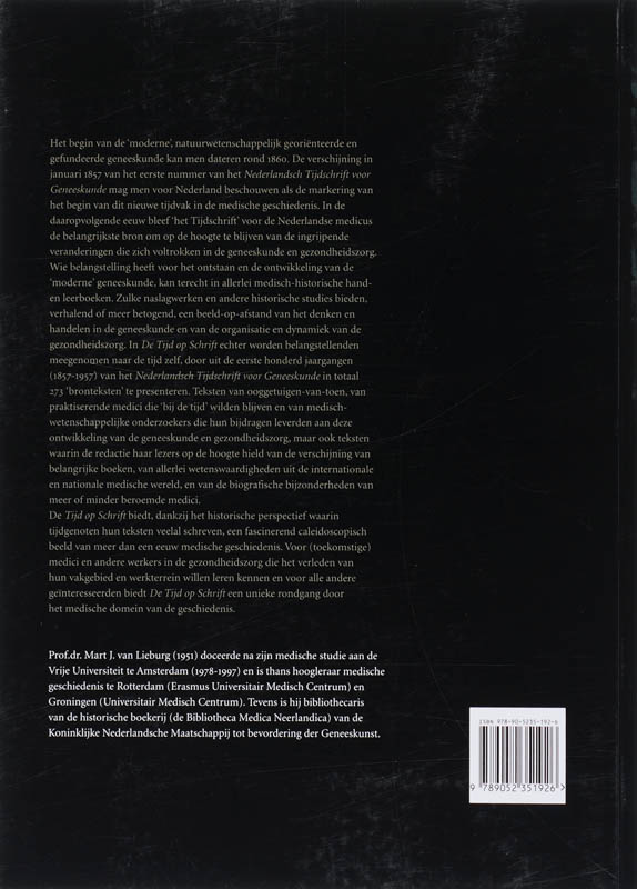 De tijd op schrift achterkant