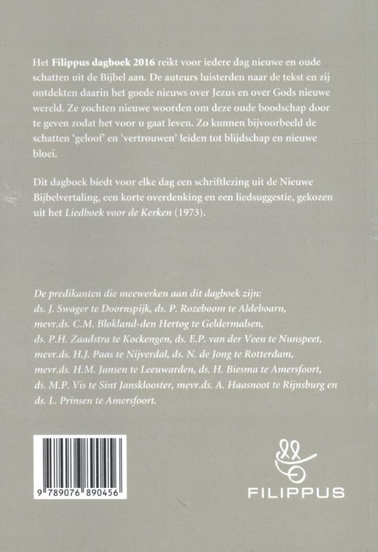 Filippus dagboek 2016 achterkant