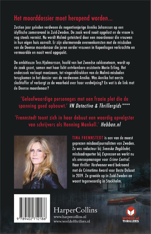 Verdwenen / Cold Case achterkant