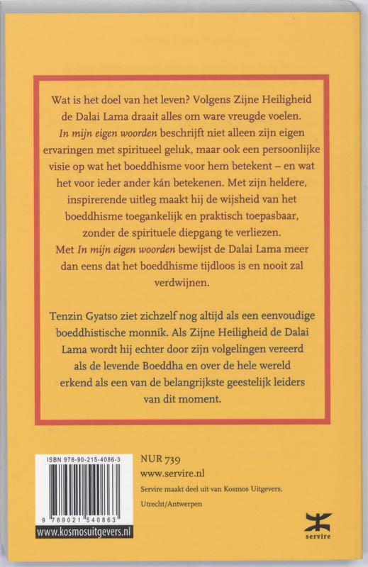 In Mijn Eigen Woorden achterkant