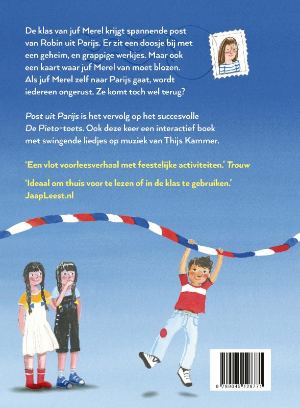 Post uit Parijs / Juf Merel / 2 achterkant