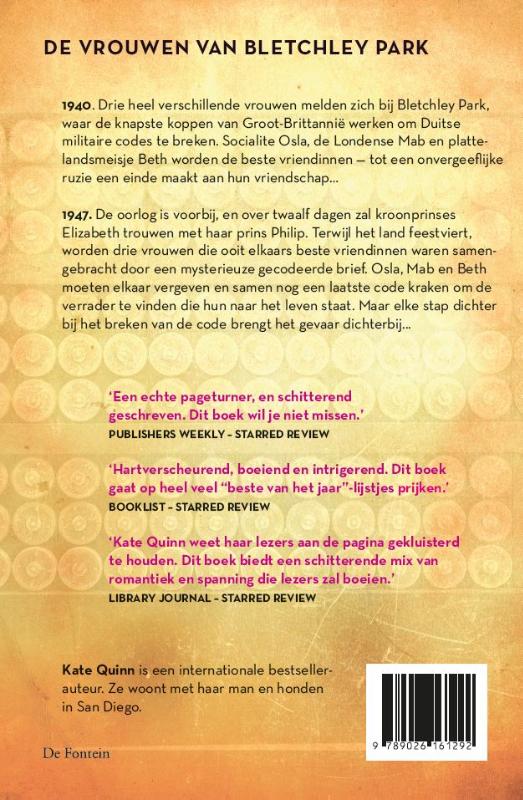 De vrouwen van Bletchley Park achterkant
