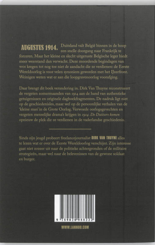 1914 De Duitsers Komen! achterkant