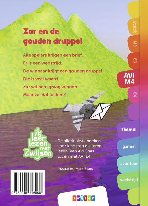 Zar en de gouden druppel / Ik leer lezen met Zwijsen achterkant