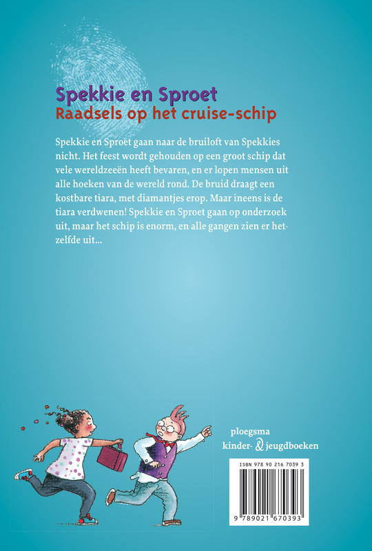 Raadsels op het cruise-schip / Spekkie en Sproet achterkant