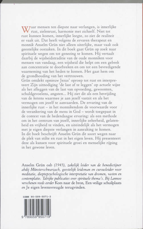 Innerlijke Rust achterkant