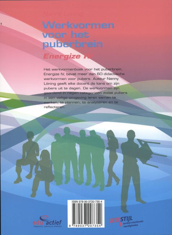 Werkvormenboek voor het puberbrein Energize IV achterkant