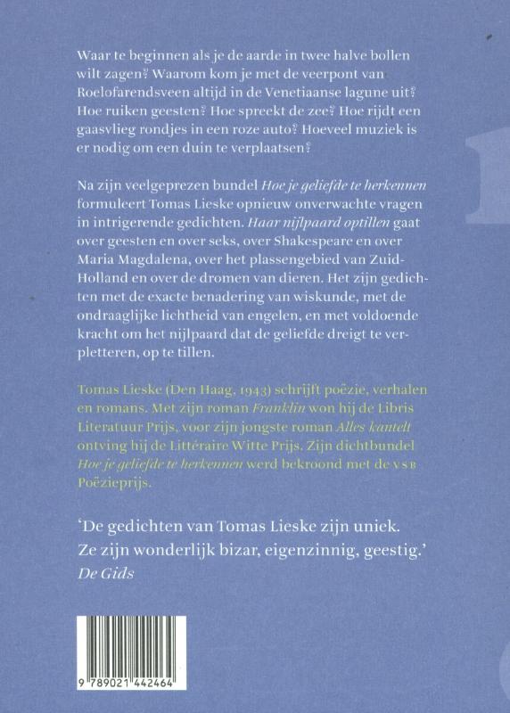 Haar nijlpaard optillen achterkant