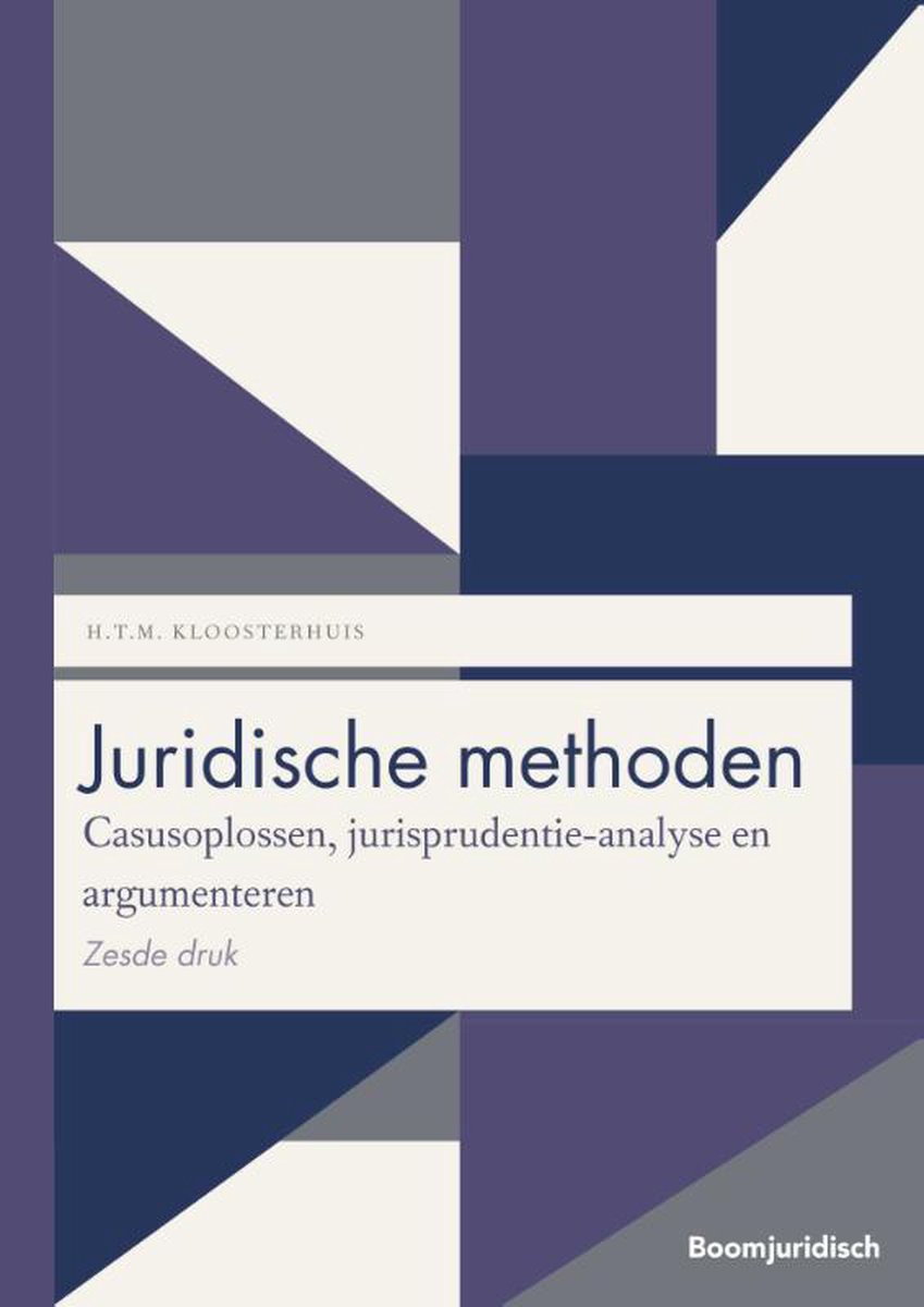 Juridische methoden / Boom Juridische studieboeken