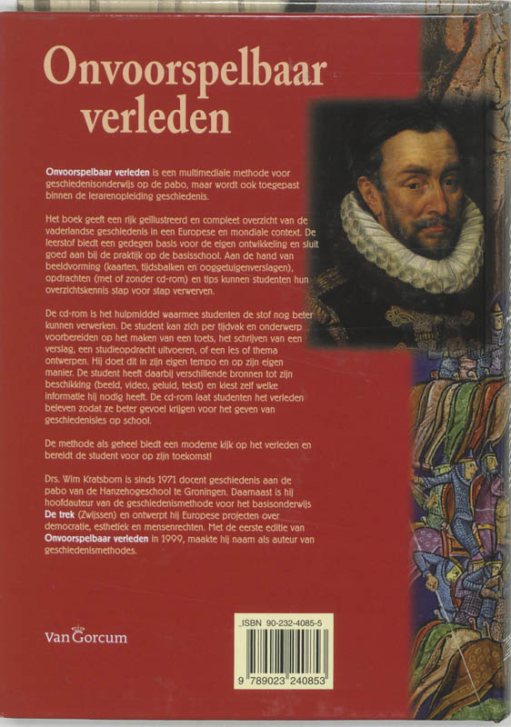 Onvoorspelbaar verleden achterkant