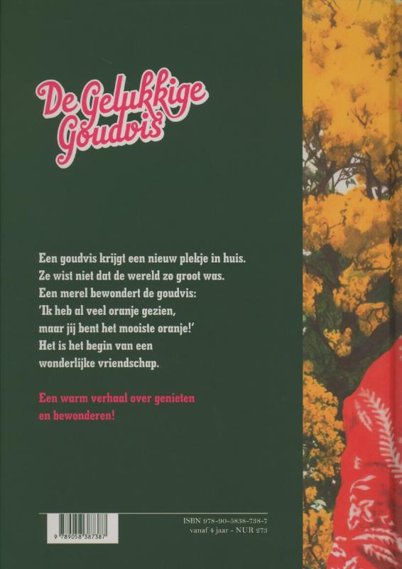 De gelukkige goudvis achterkant