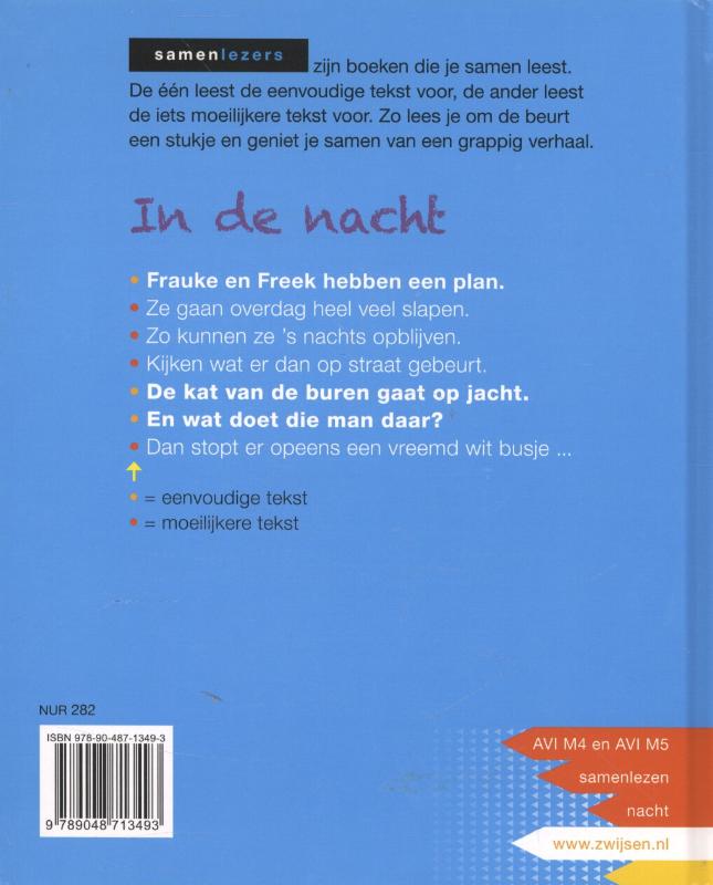 Samenlezers  -   In de nacht achterkant