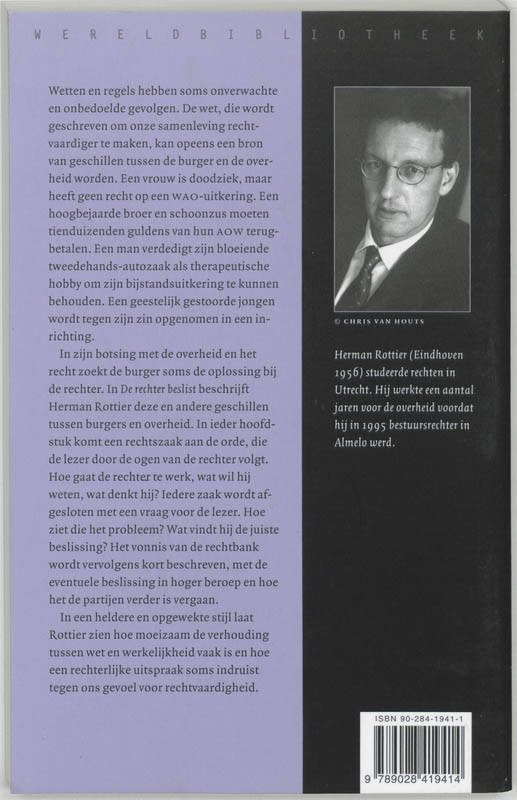 De Rechter Beslist achterkant