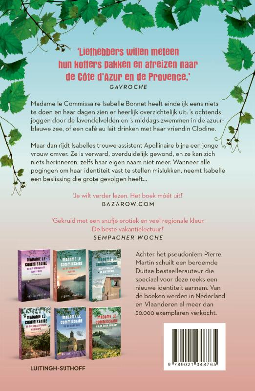 Madame le Commissaire en de vrouw zonder geheugen / Madame le Commissaire / 7 achterkant