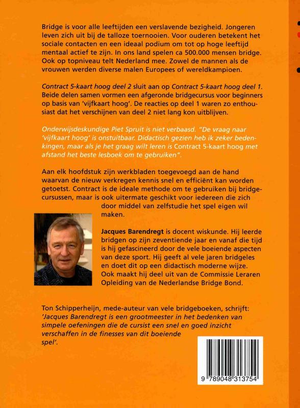 Contract 5-kaart hoog 2 achterkant
