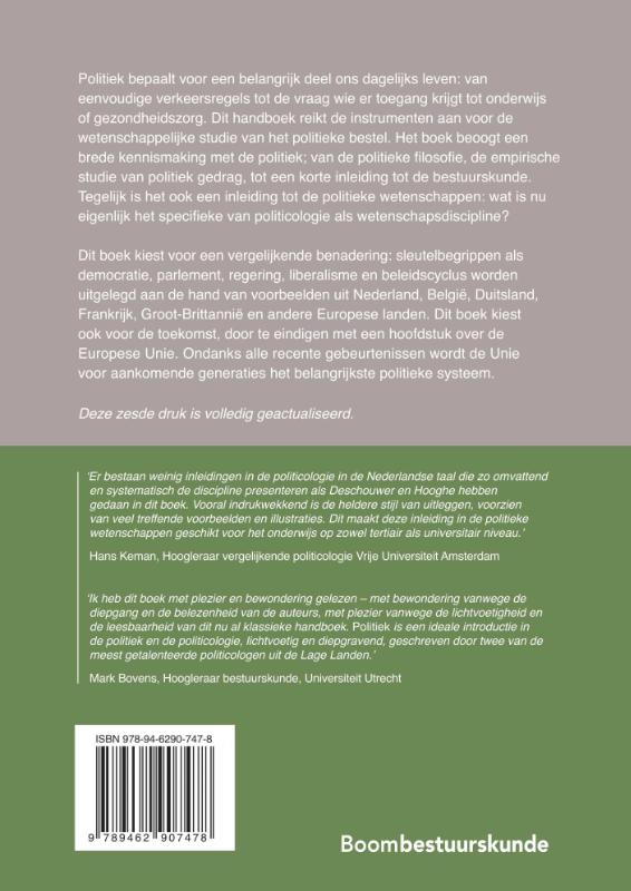 Politiek / Studieboeken bestuur en beleid achterkant