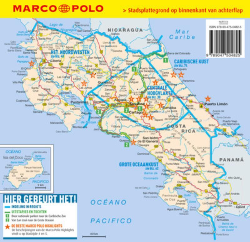 Marco Polo Reisgids Costa Rica achterkant