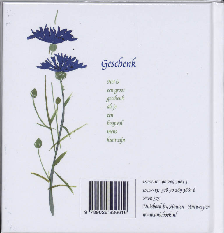 Hoop is wat ik je wens achterkant