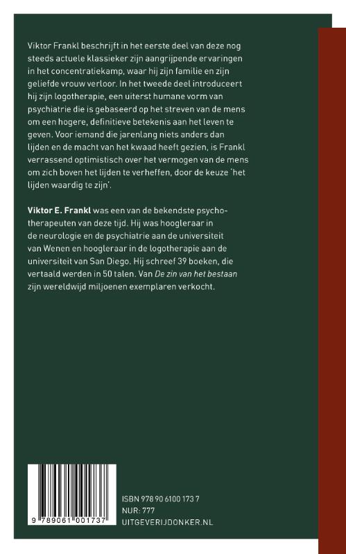 De zin van het bestaan achterkant