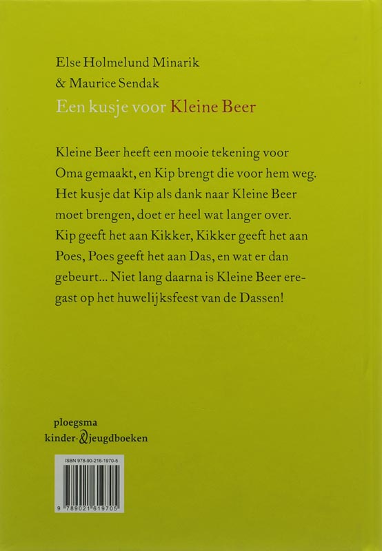 Kusje Voor Kleine Beer achterkant