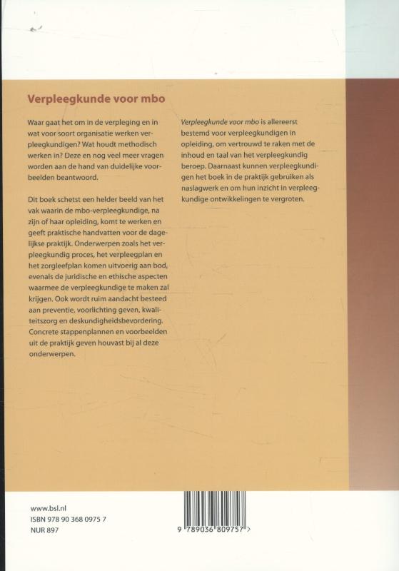 Verpleegkunde voor mbo achterkant