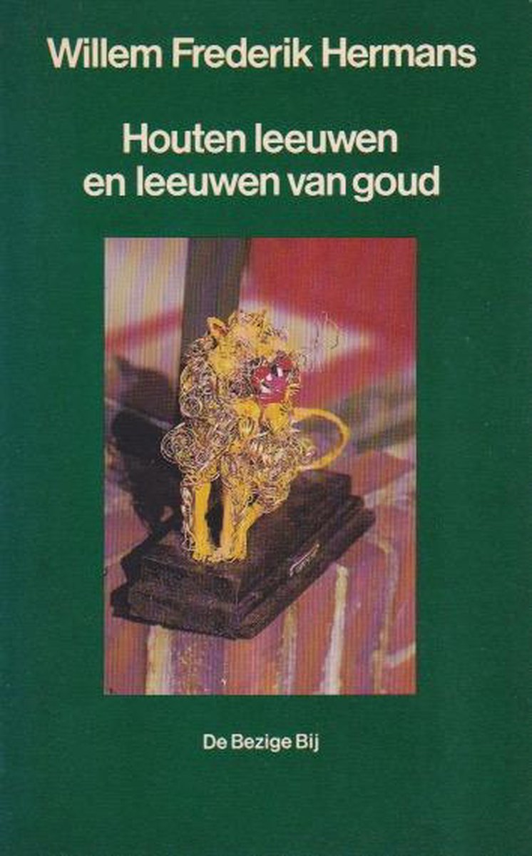 Houten leeuwen en leeuwen van goud