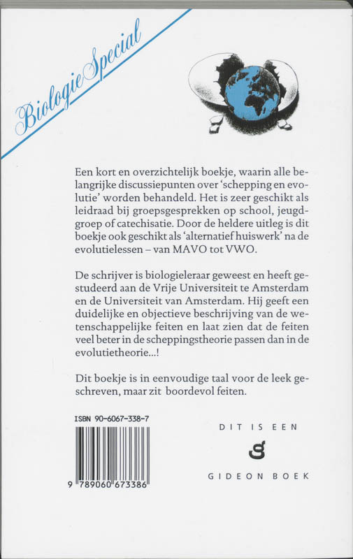 Evolutie Een Ei Zonder Kip achterkant