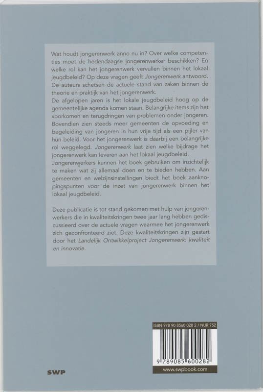 Jongerenwerk in Nederland achterkant