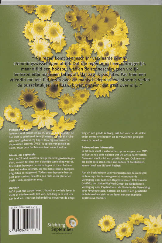 Zorgboek Manisch-Depressieve Stoornis achterkant