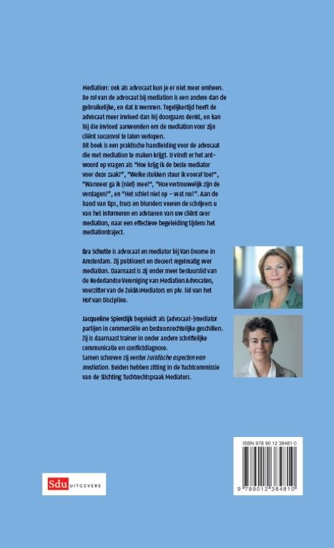 De advocaat in mediation achterkant