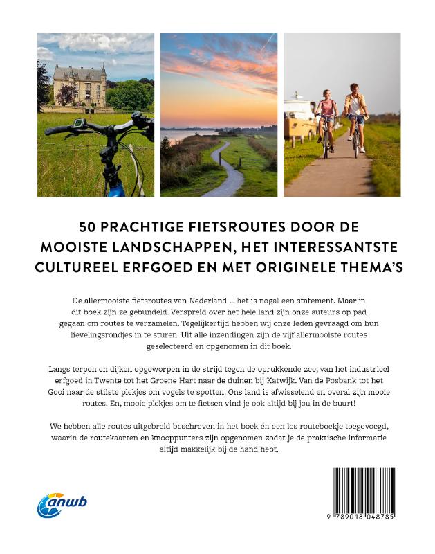 De allermooiste Fietsroutes van Nederland / De allermooiste achterkant