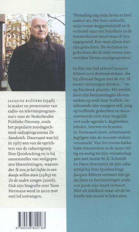 Voorwaarts leven, achterwaarts begrijpen achterkant