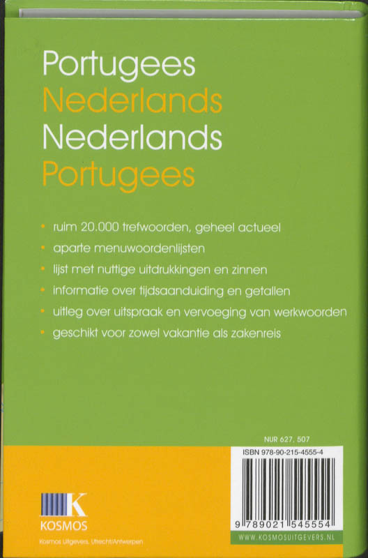 Portugees-Nederlands Nederlands-Portugees achterkant