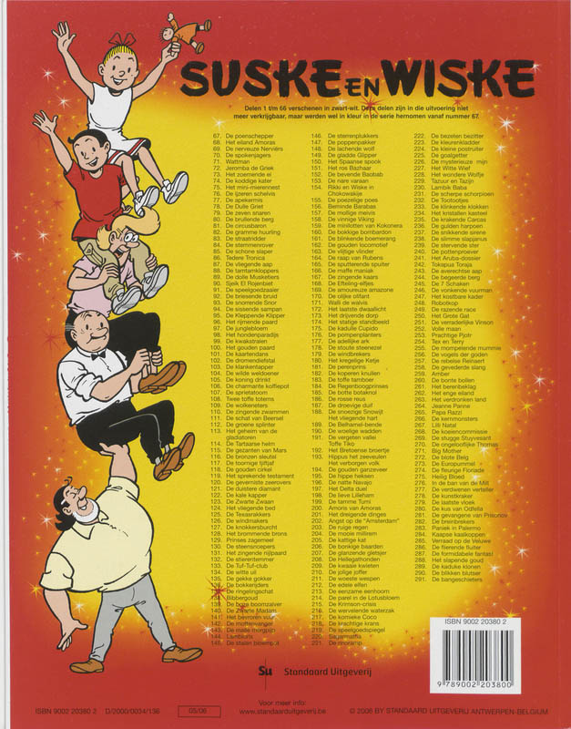 De kernmonsters / Suske en Wiske / 266 achterkant